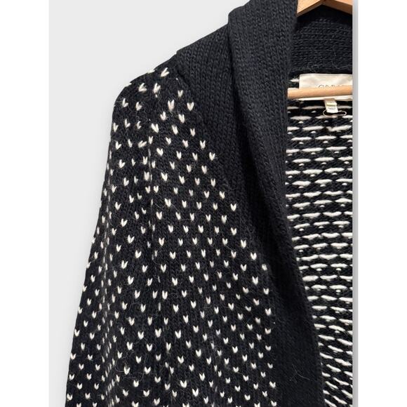 THE GREAT. Black and White Patterned Cardigan - Picture 6 of 11